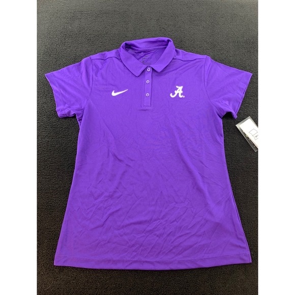 Nike Tops - Nike Dri Fit Alabama Crimson‎ Tide Purple Womens Polo Shirt M